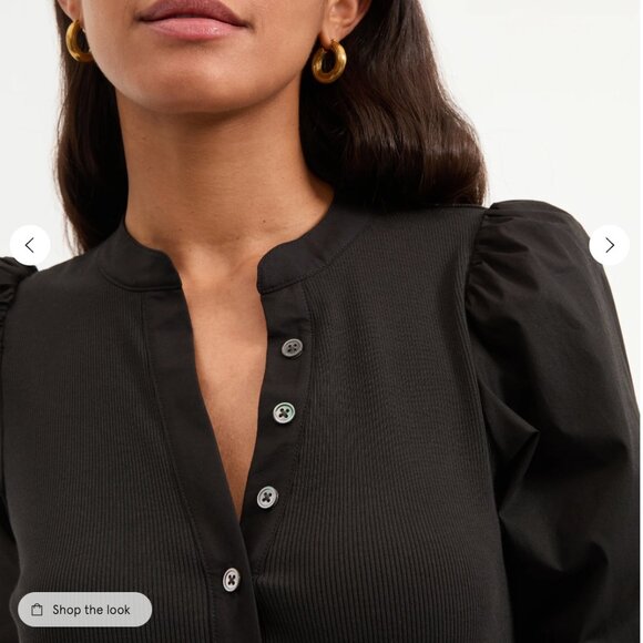 Veronica Beard Coralee Black Top Size M - Picture 2 of 7